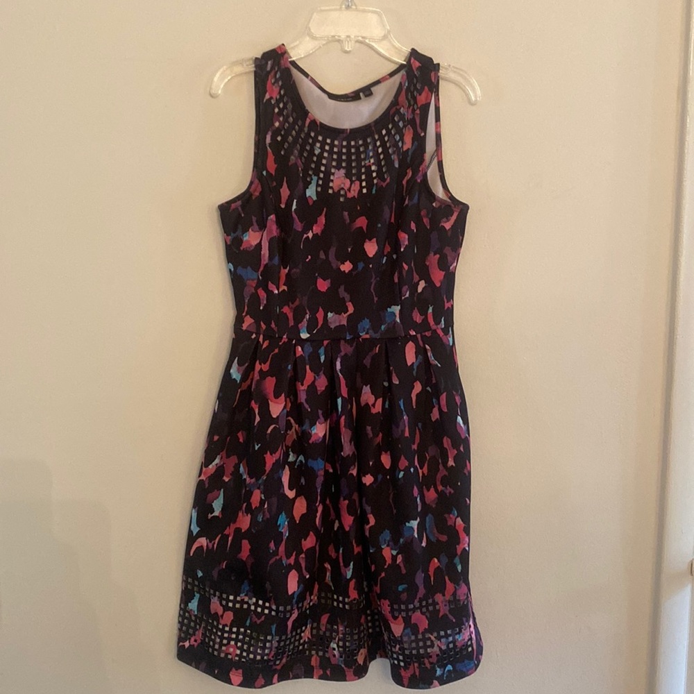 Apt 9 Black/Purple/Pink Dress with Cutouts Size XS